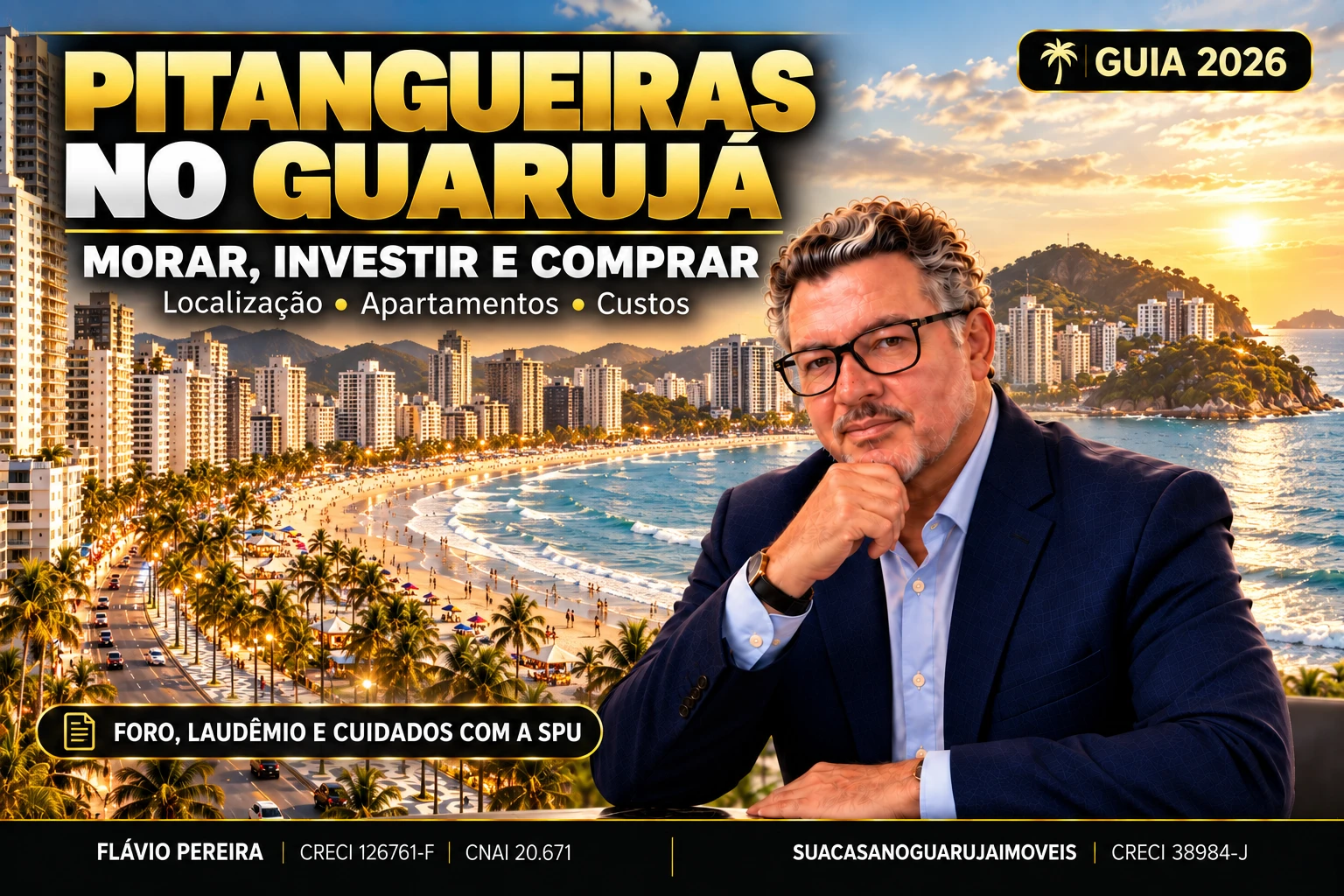 Pitangueiras no Guarujá: morar, investir e comprar