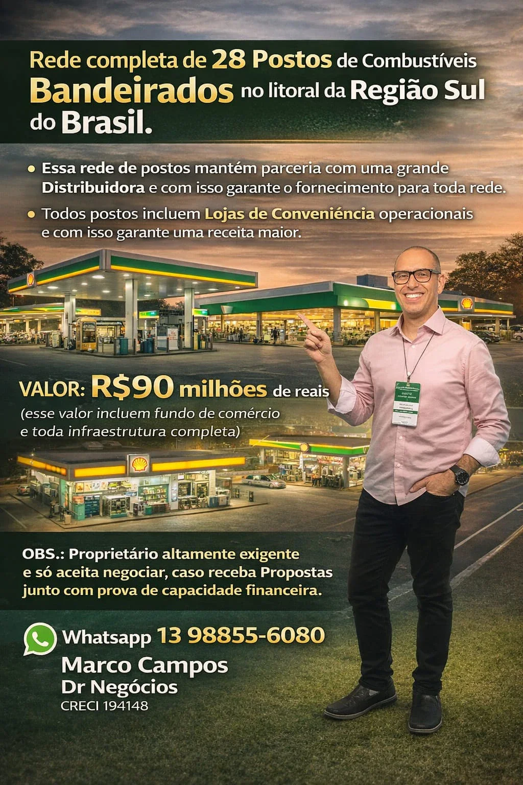 POSTOS DE COMBUSTÍVEIS A VENDA