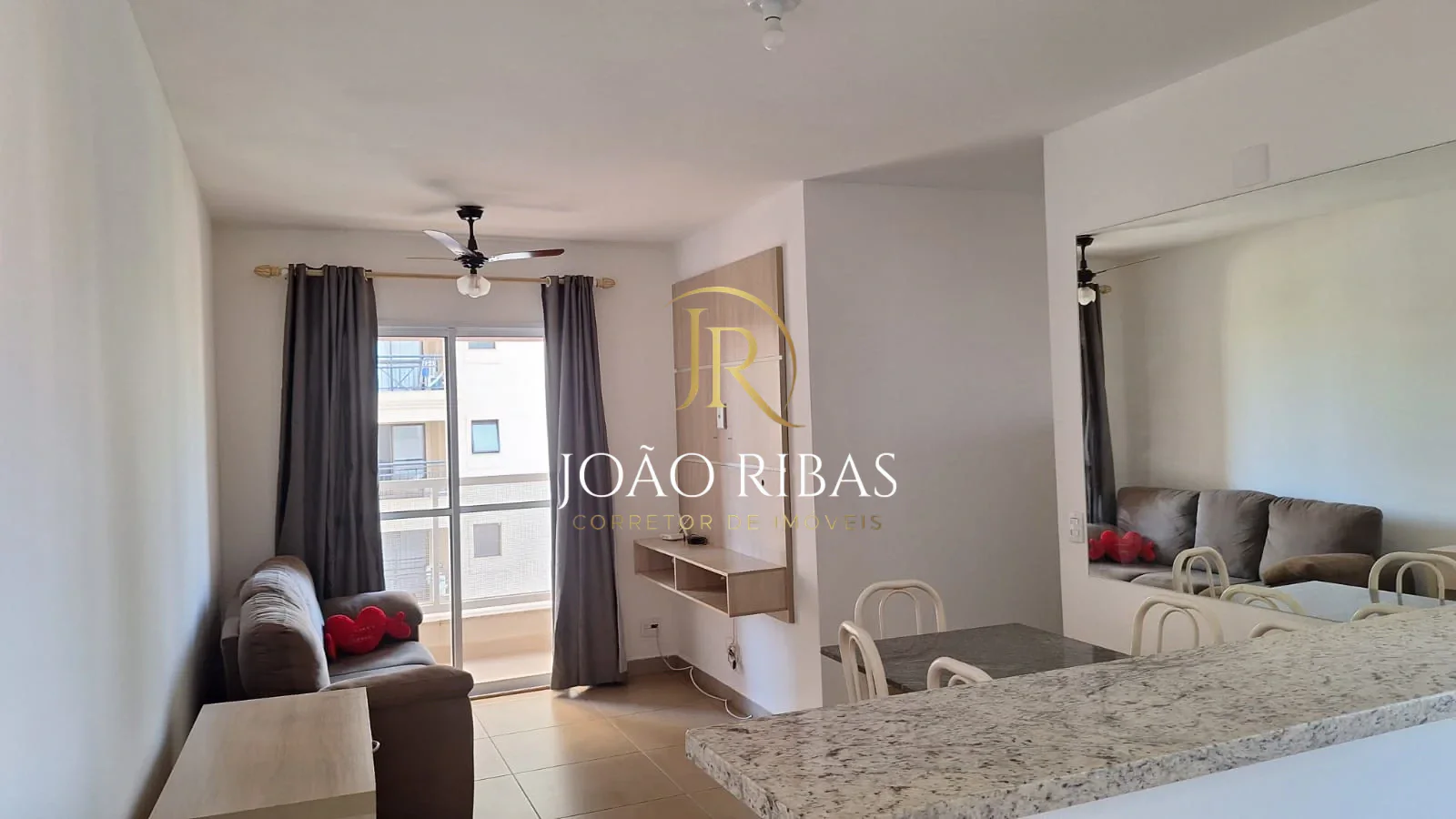Apartamento de 3 Quartos Mobiliado com 74m² e 1 Vaga na Ribeirânia