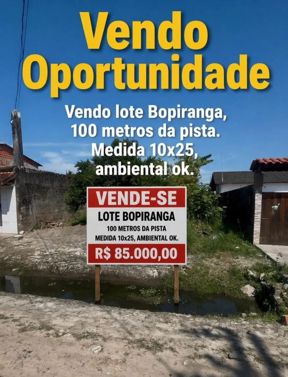 LOTE À VENDA EM BOPIRANGA