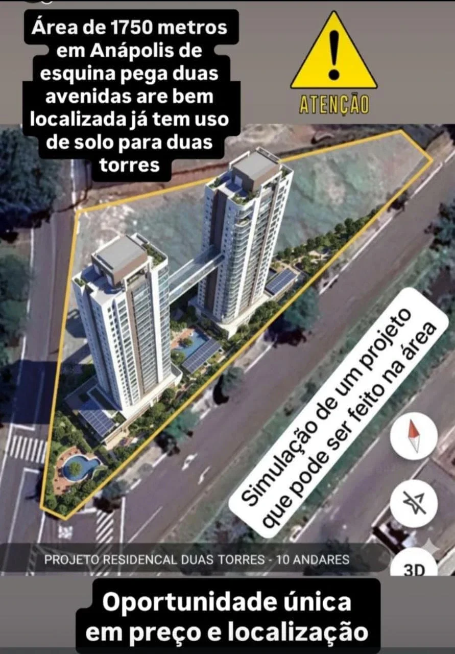 TERRENO À VENDA EM ANÁNOPOLIS