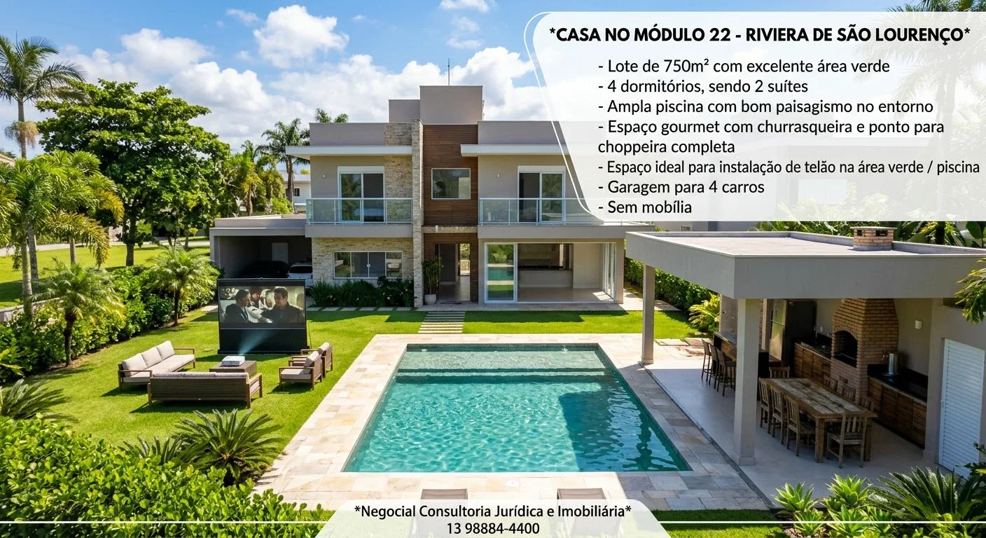 CASA NA RIVIERA  À VENDA 