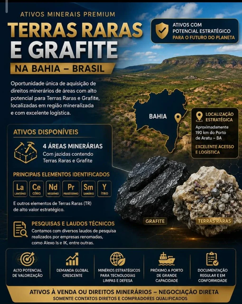 Área Mineralizada à venda- Bahia