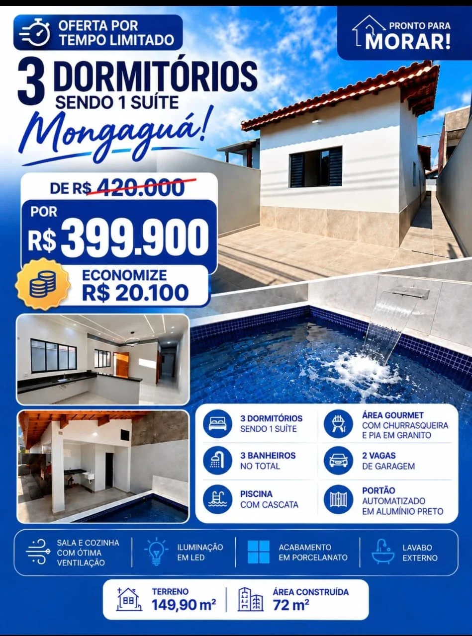 Oferta por tempo limitado Casa à venda em Mongaguá