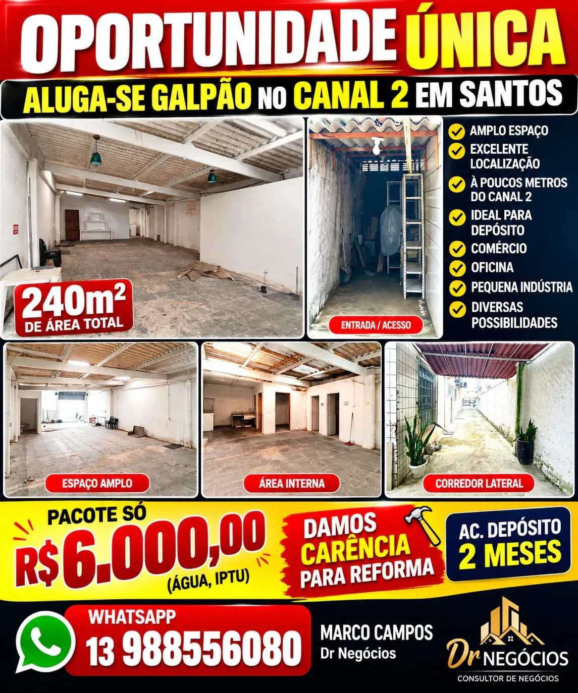 Galpão para locação