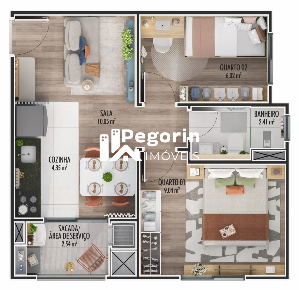 Apartamento, 2 quartos, 52 m² - Foto 26