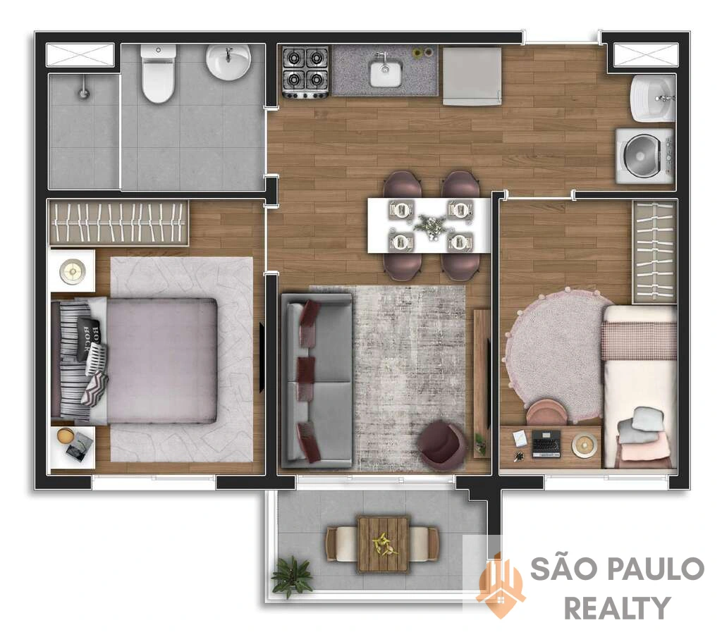 Apartamento Ipiranga 2 dormitórios 37m² a 41m² com lazer completo e bosque privativo | Bosque Ipiranga Fase 2 I Entrega: Janeiro de 2028