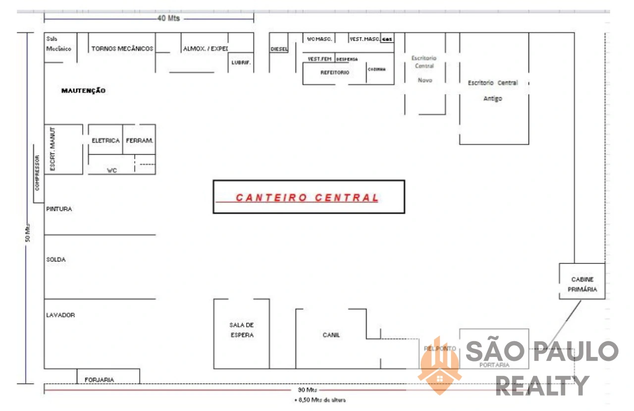 Complexo Comercial/Industrial 7.600m² - Galpões, Oficina, Escritórios, Pátio asfaltado e localização estratégica.