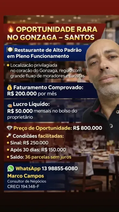 Ponto Comercial à venda, 300m² - Gonzaga