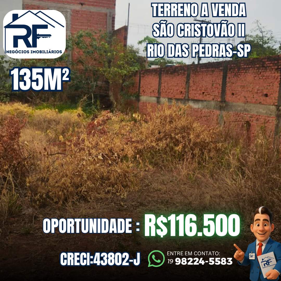 Terreno para Venda em Rio das Pedras, Jardim São Cristóvão II - Foto 1